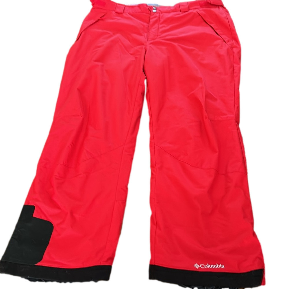 Columbia Omni-tech red ski pants, size XL